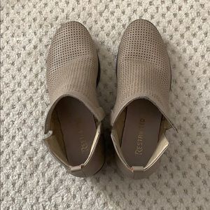 Tan booties. Good condition